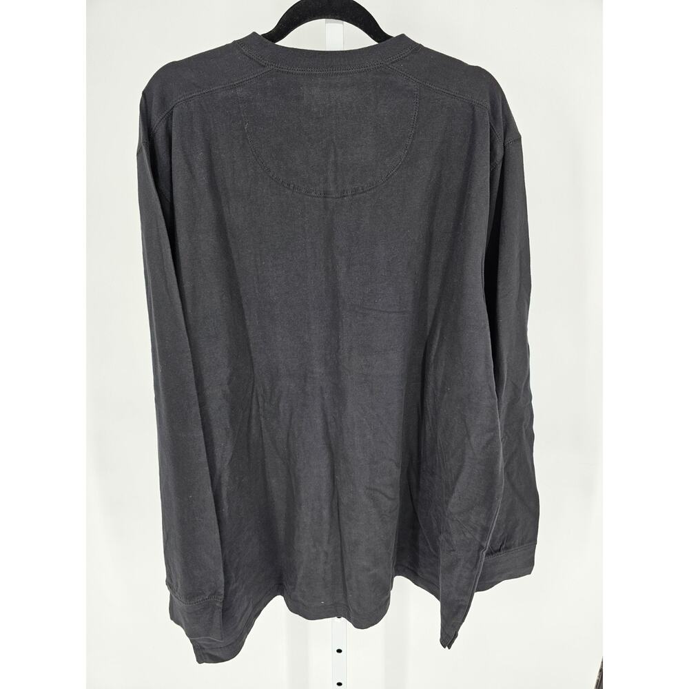 Covington Mens Sz XXL V Neck Sweater Suede Feel Softness Black NEW - Picture 4 of 4